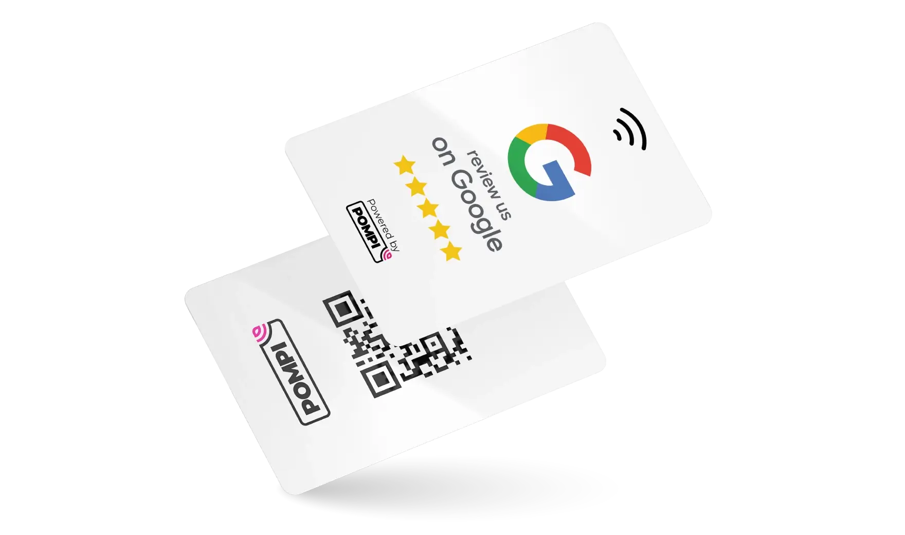 Biała karta NFC do opinii Google dla lokalnej firmy