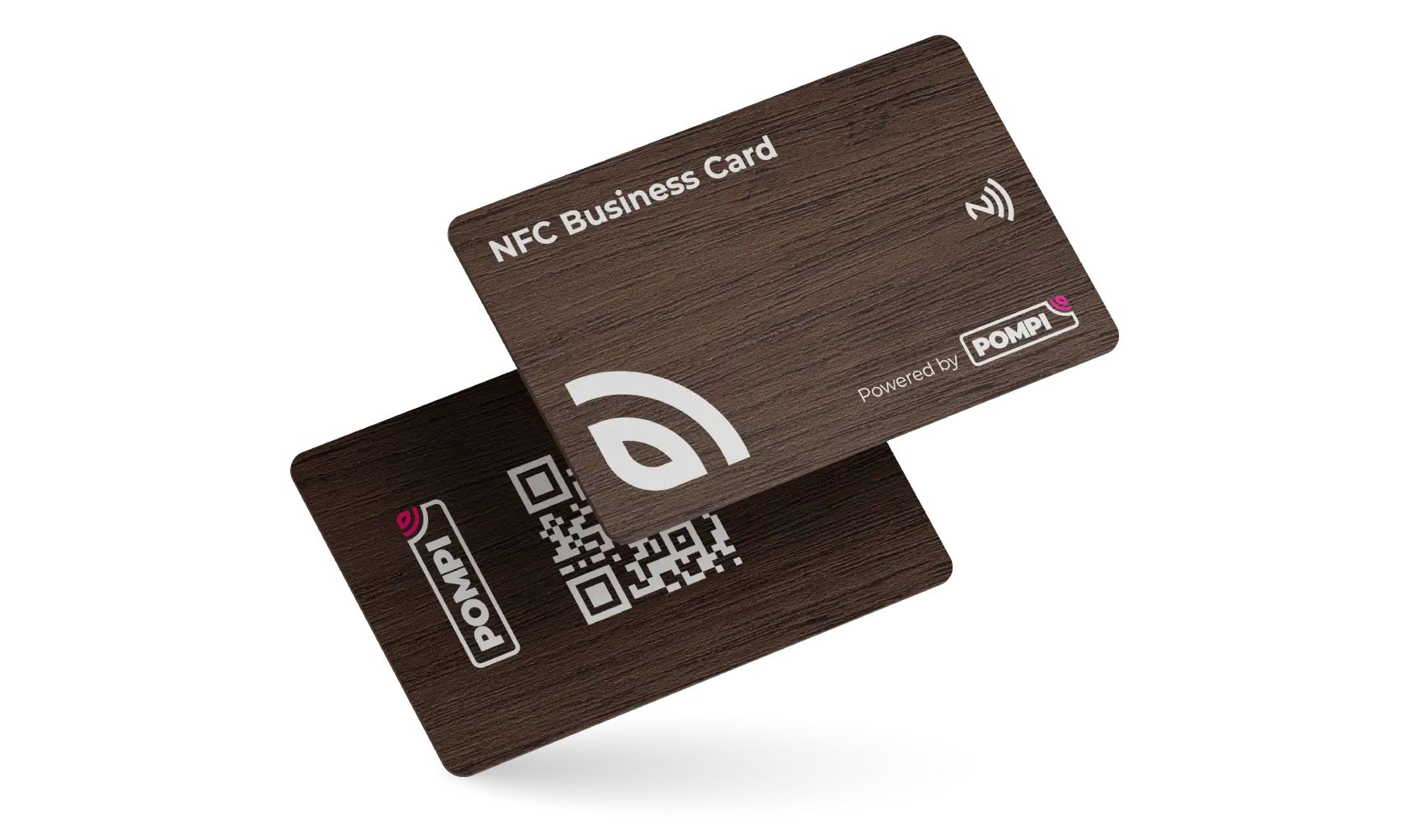 Walnut wooden NFC card for a cultural venue